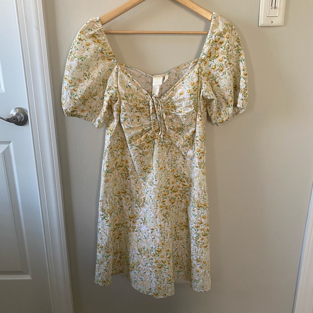 Floral milkmaid style dress